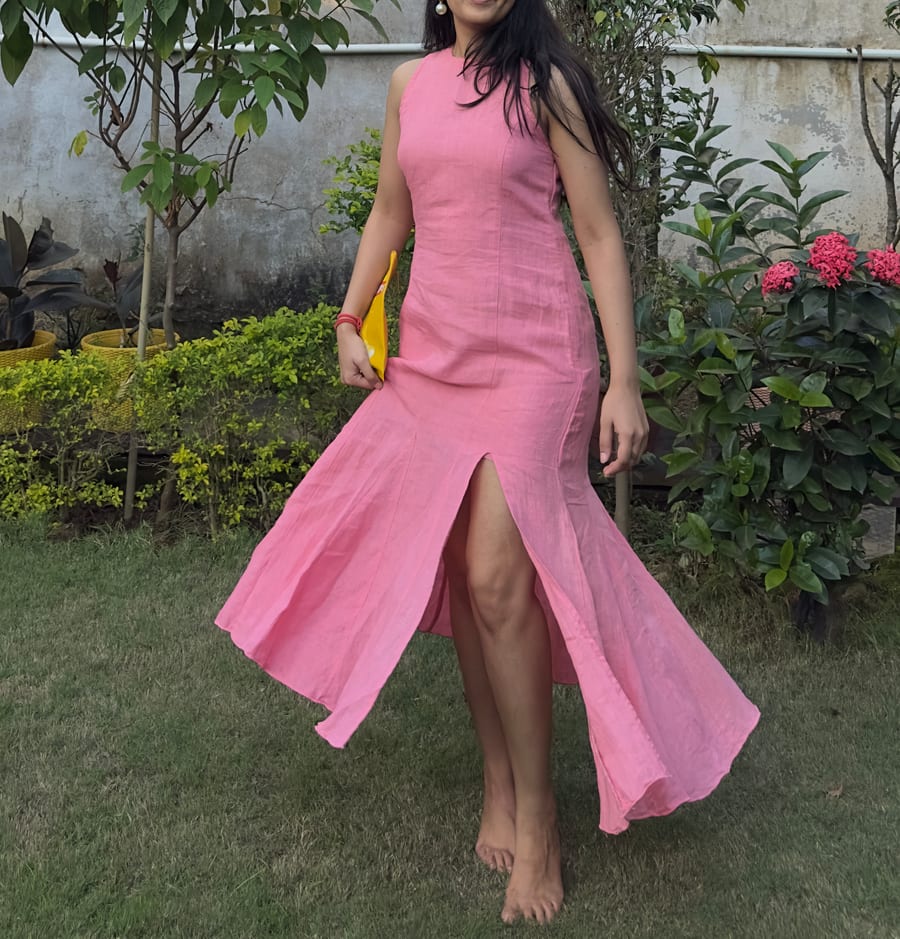 The Carrot Linen Dress