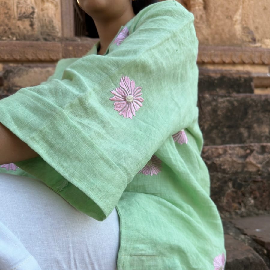 Linen Embroidery Shirt