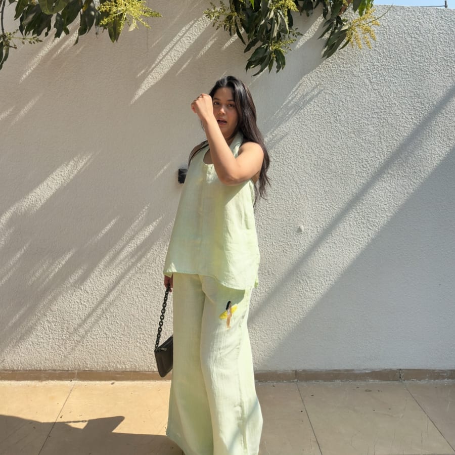 Lemon Linen Co-Ord